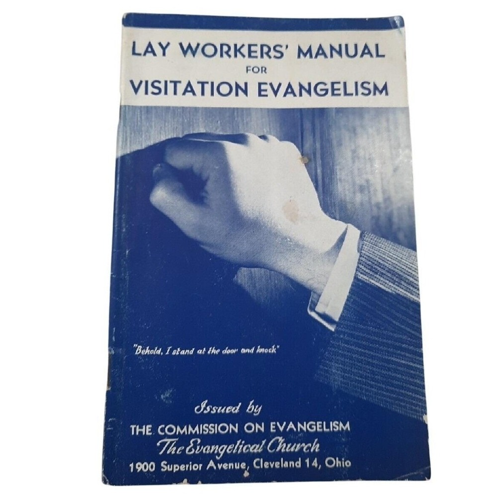Lay Workers Manual for Visitation‎ Evangelism Booklet VTG Church 32pg READ